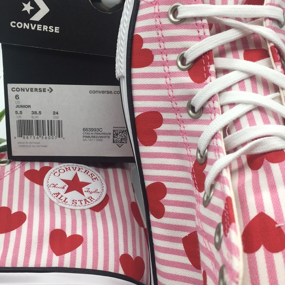 Converse CTAS HI pink/red white - Picture 8 of 8